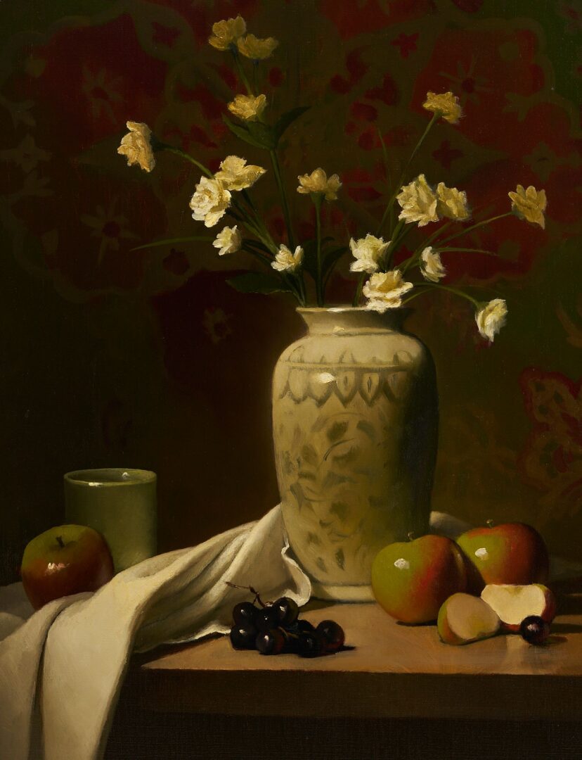 Lot 433: Jerry Weers O/C Still Life, Fruits & Flowers