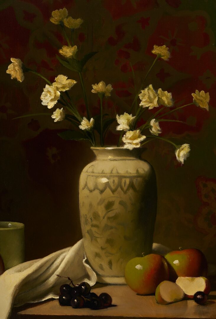 Lot 433: Jerry Weers O/C Still Life, Fruits & Flowers