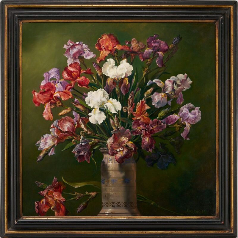 Lot 435: Joseph Sherly Sheppard O/C Floral Still Life