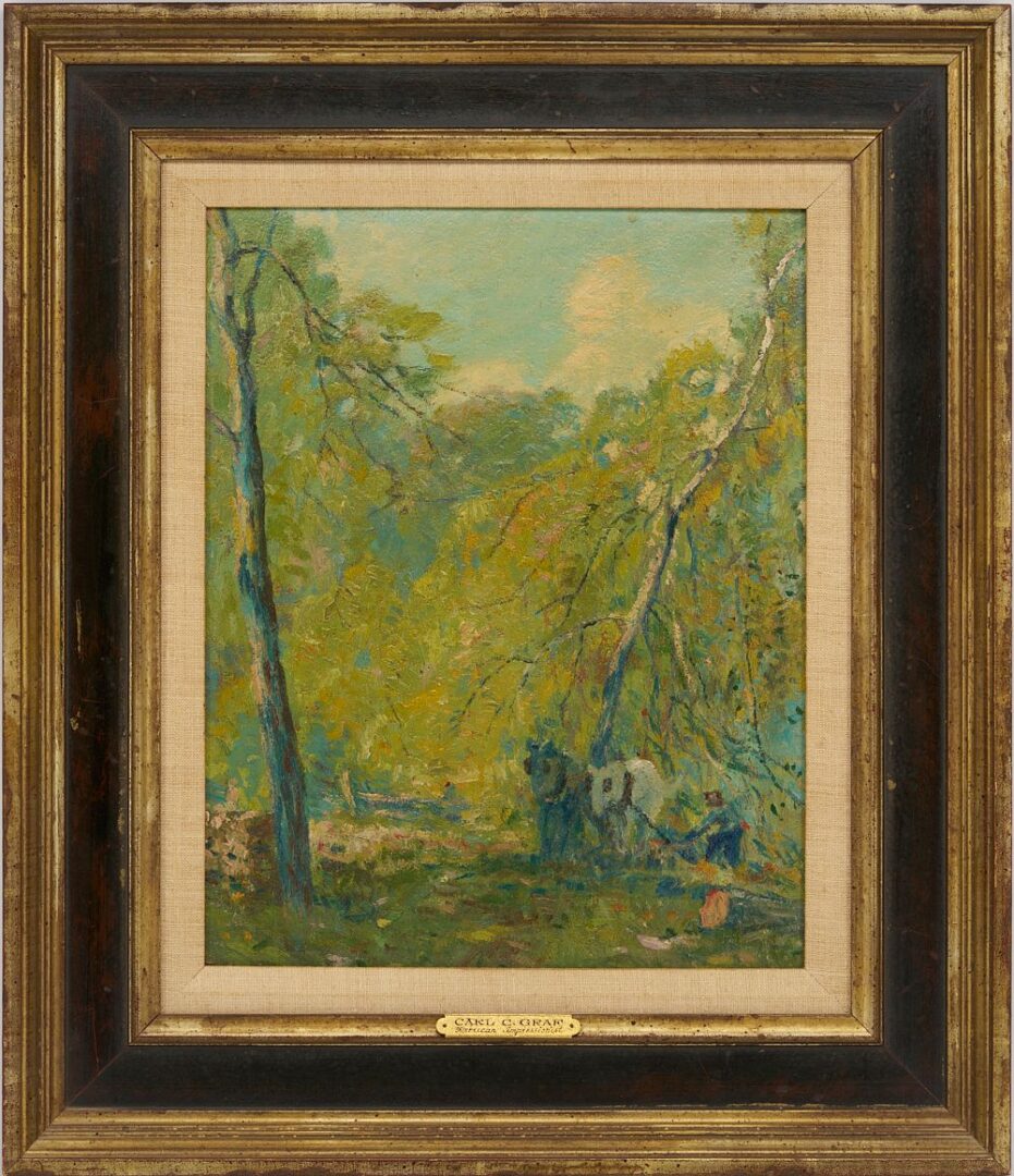 Lot 438: Carl Graf O/B Landscape Painting