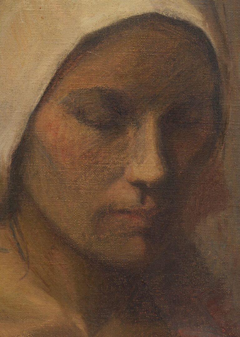 Lot 439: E. Boyd Smith Oil Portrait of a Woman