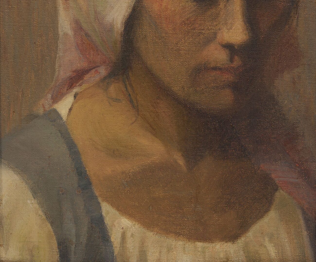 Lot 439: E. Boyd Smith Oil Portrait of a Woman