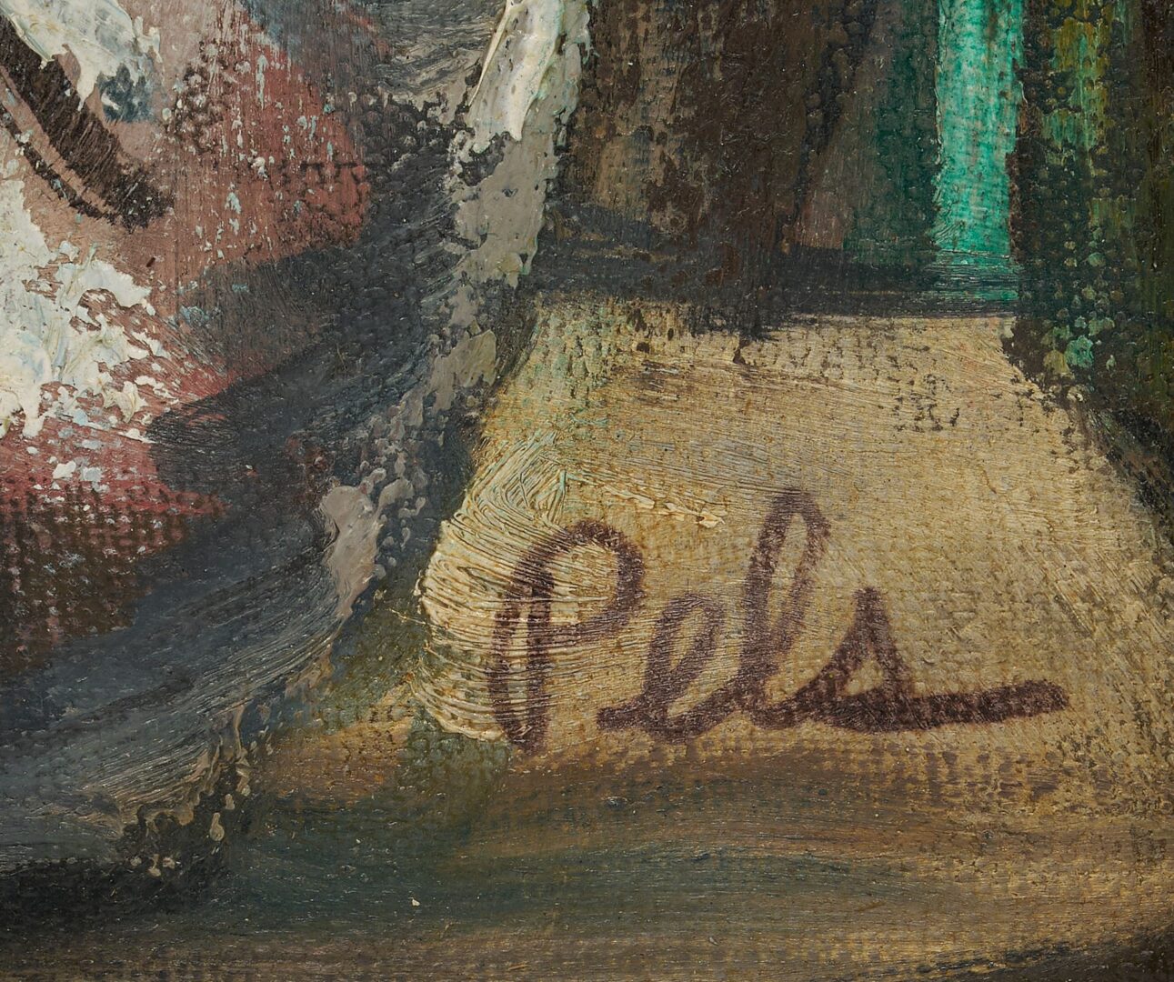 Lot 443: Pr. Albert Pels O/C Paintings, Costume Ball & Man in Window Niche