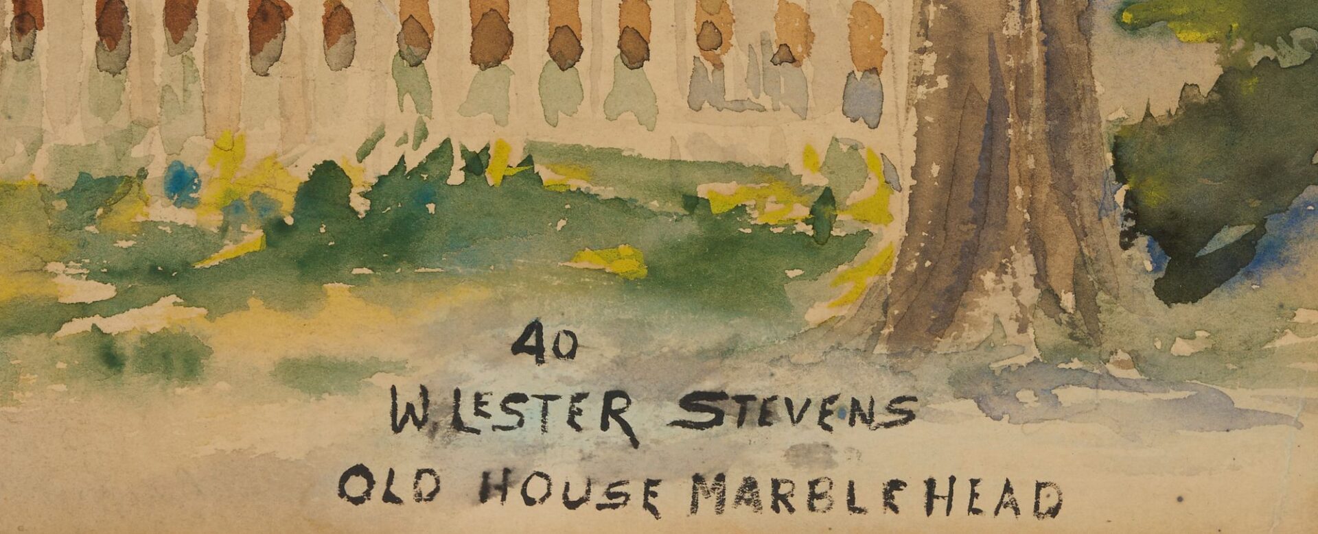 Lot 448: William Lester Stevens W/C Old House Marblehead