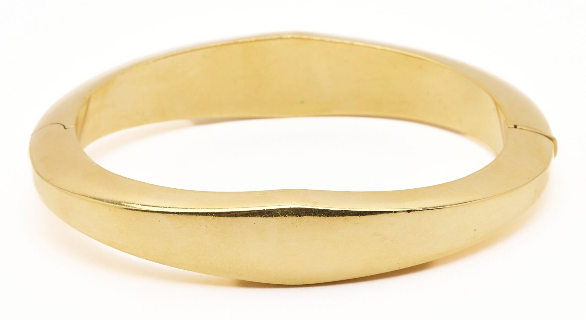 Lot 44: 18K Gold Italian Designer Bangle Bracelet