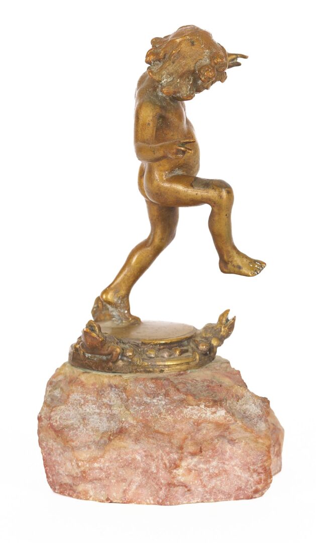 Lot 453: Janet Scudder Bronze Sculpture, Frog Baby