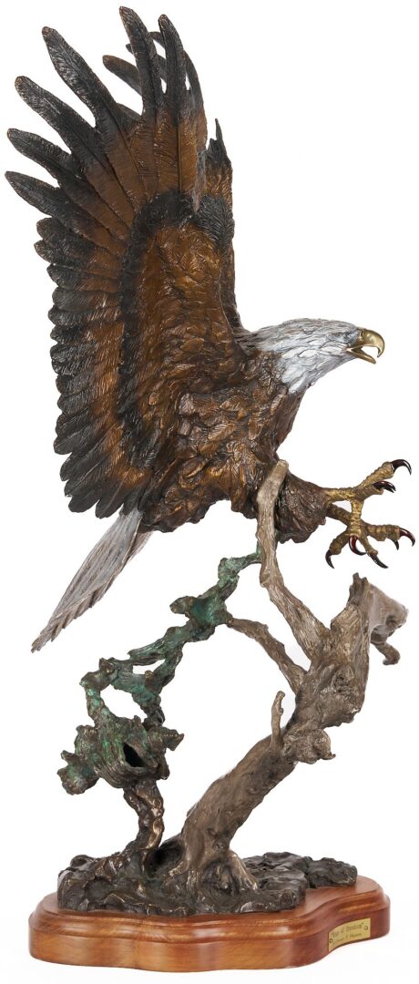 Lot 456: Lorenzo Ghiglieri Bronze Sculpture, Wings of Freedom