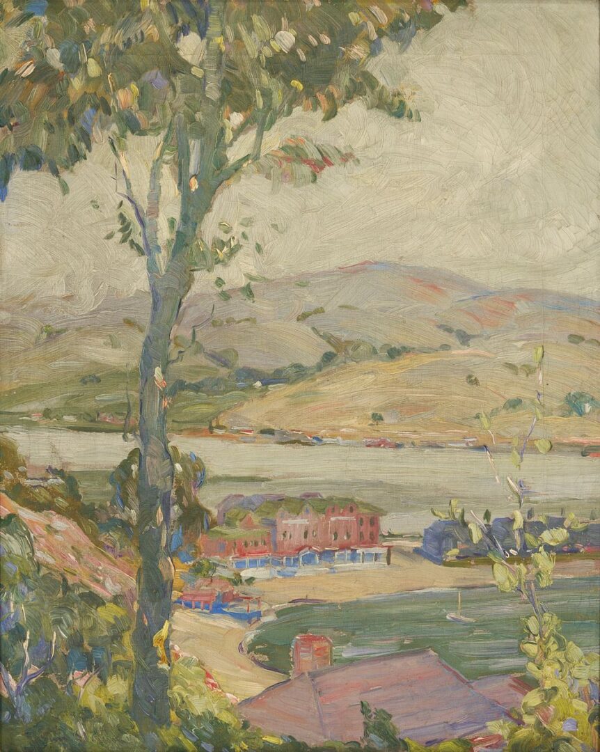 Lot 461: Frank Van Sloun O/C California Landscape, c. 1930