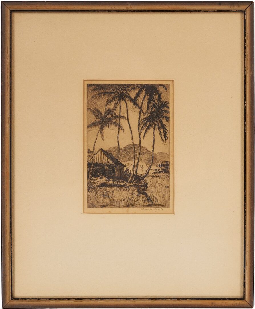 Lot 463: Amelia Coats, 2 Hawaiian Etchings