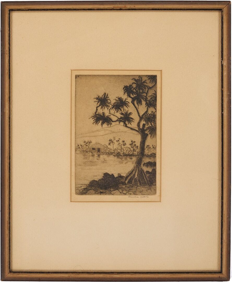 Lot 463: Amelia Coats, 2 Hawaiian Etchings