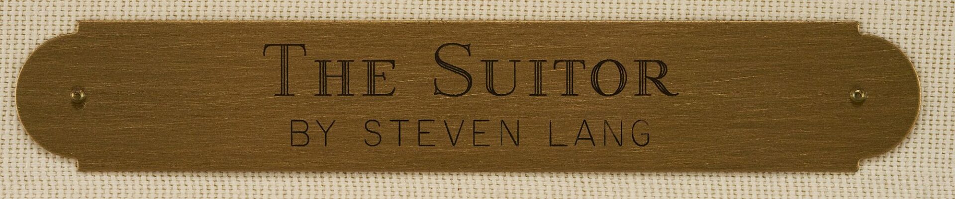 Lot 466: Steven Lang O/C The Suitor