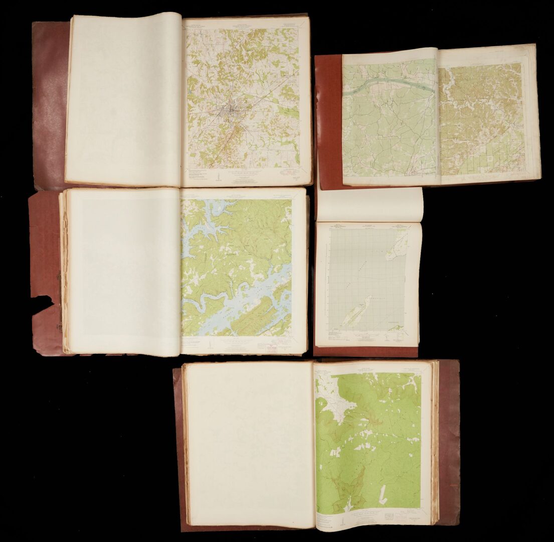 Lot 492: 5 TVA Map Books incl. Tennessee & New York c. 1935-1950