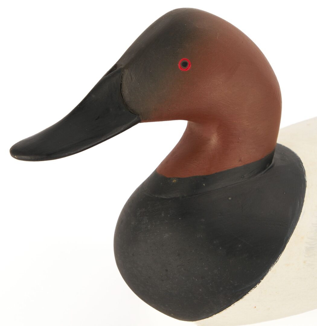 Lot 499: Pair of Charlie Joiner Signed Canvasback Duck Decoys