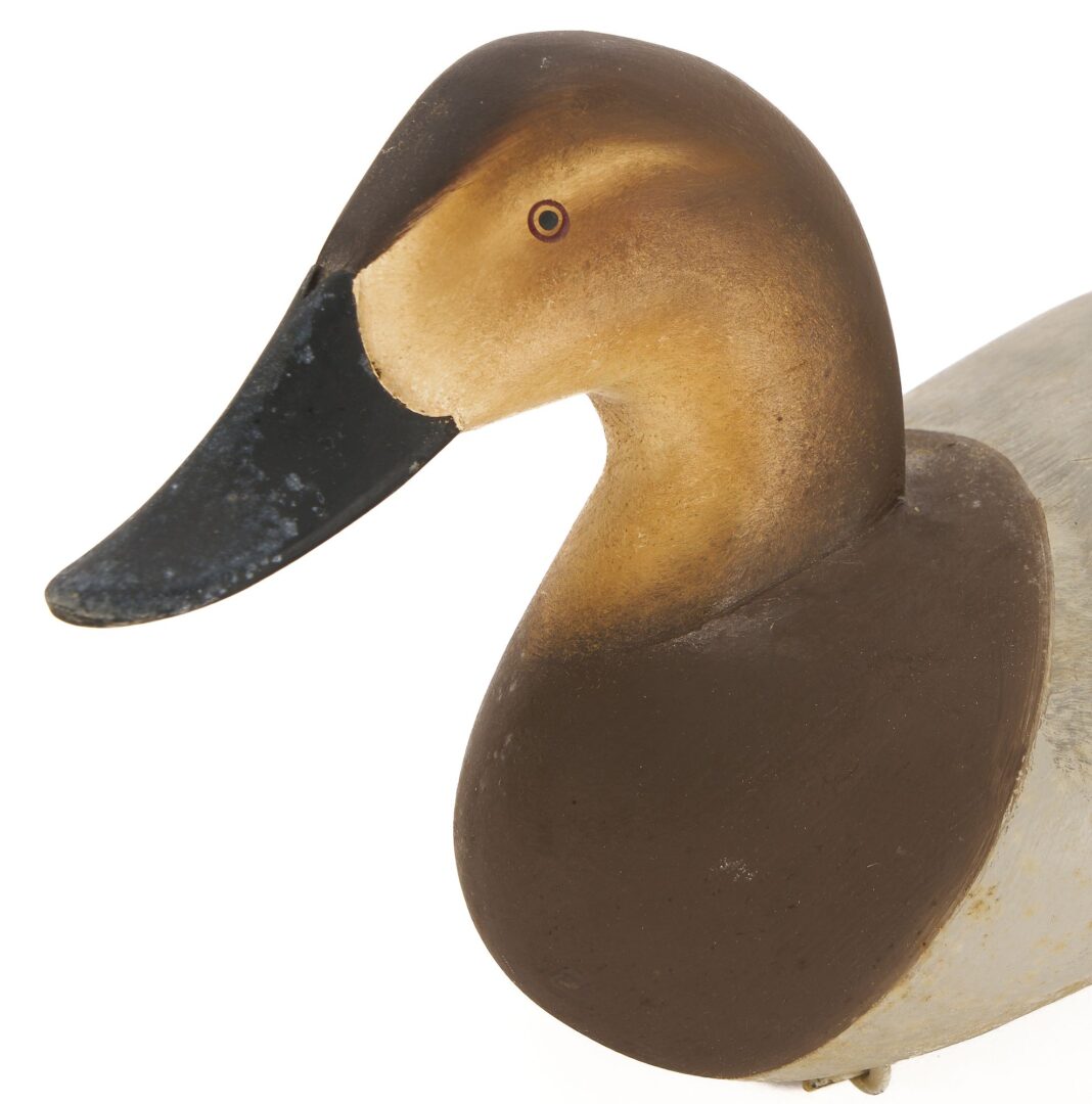 Lot 499: Pair of Charlie Joiner Signed Canvasback Duck Decoys