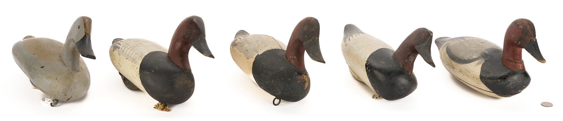 Lot 501: 5 Maryland Duck Decoys, incl.  Edward Parsons & Jessie Urie