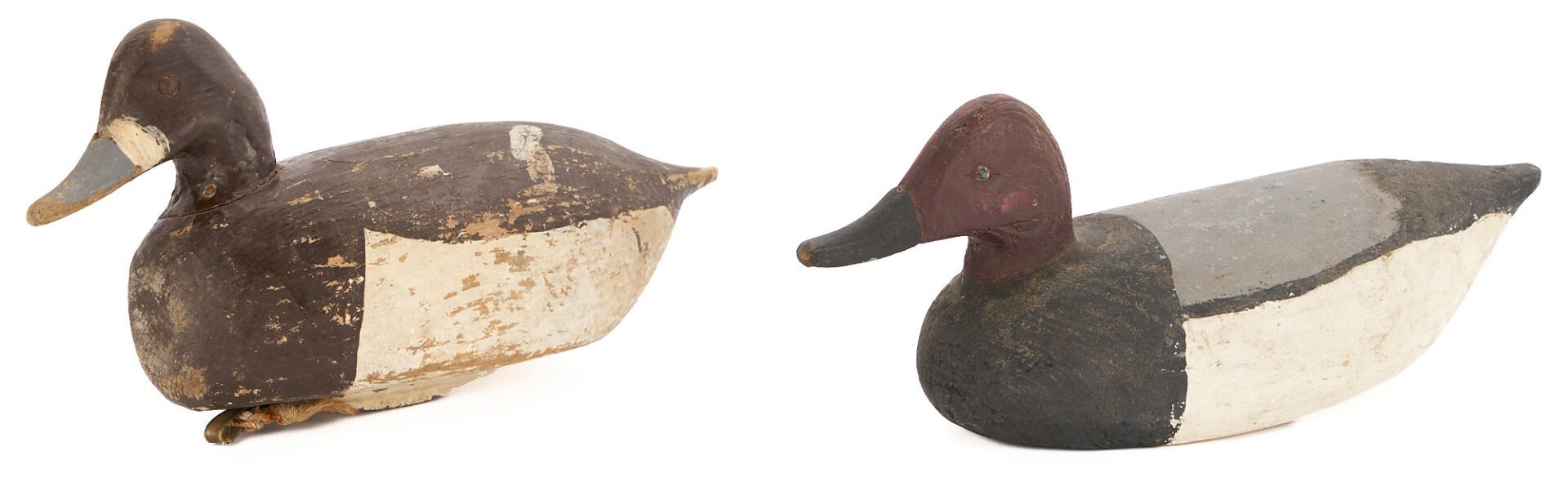 Lot 502: 2 Miles Hancock, Virginia Duck Decoys