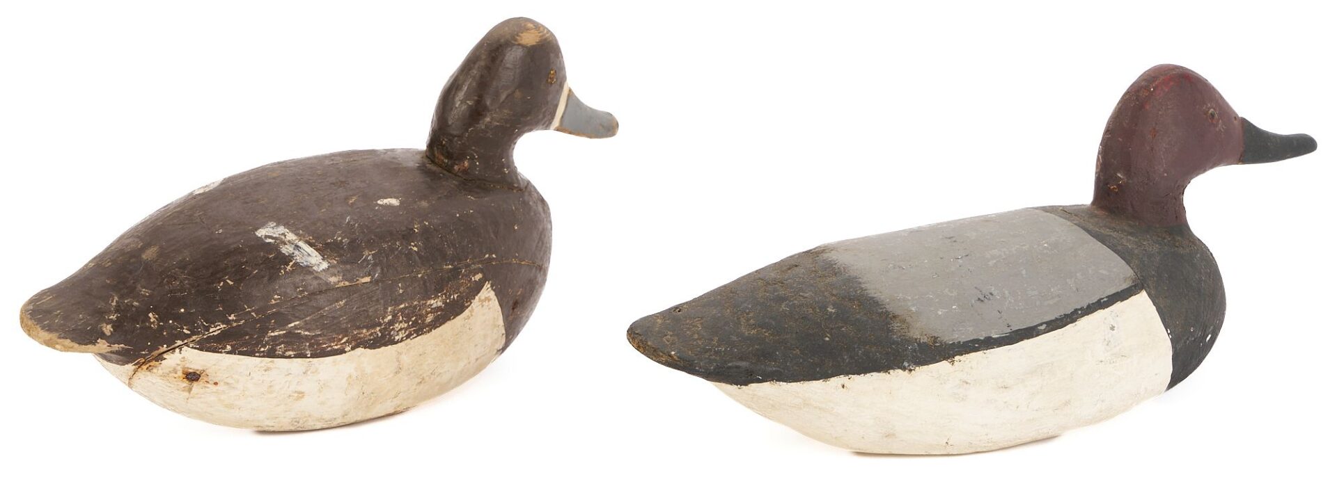 Lot 502: 2 Miles Hancock, Virginia Duck Decoys