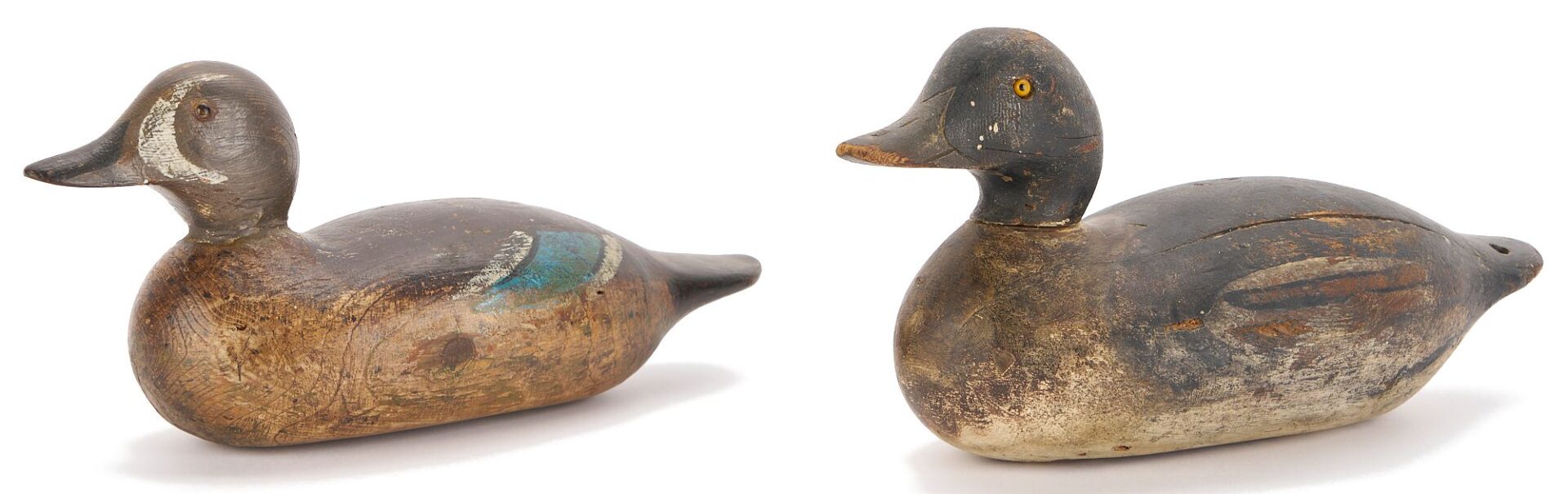 Lot 505: 2 Miniature Duck Decoys, incl. Fox Island