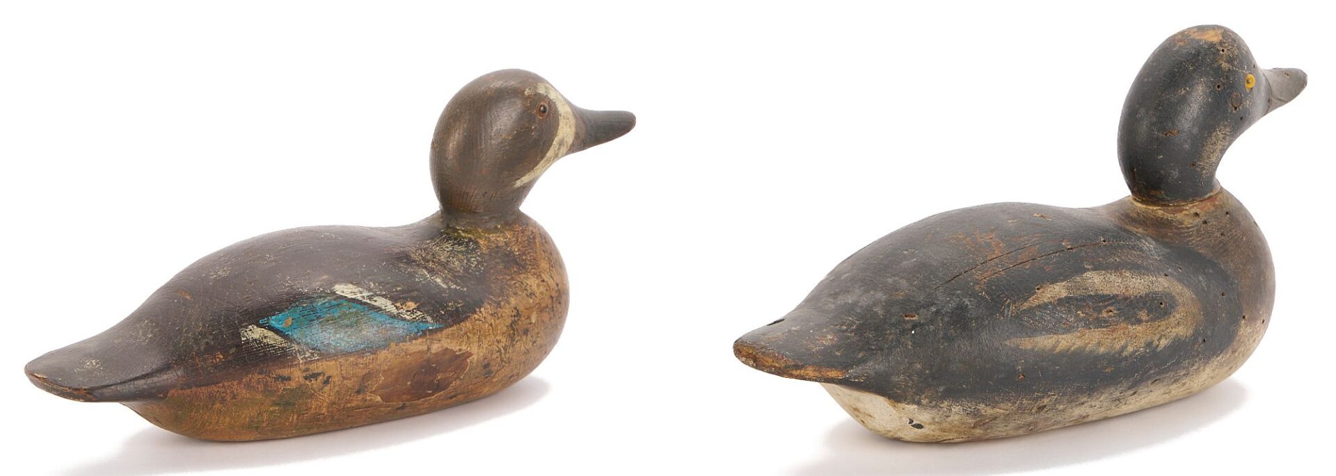 Lot 505: 2 Miniature Duck Decoys, incl. Fox Island