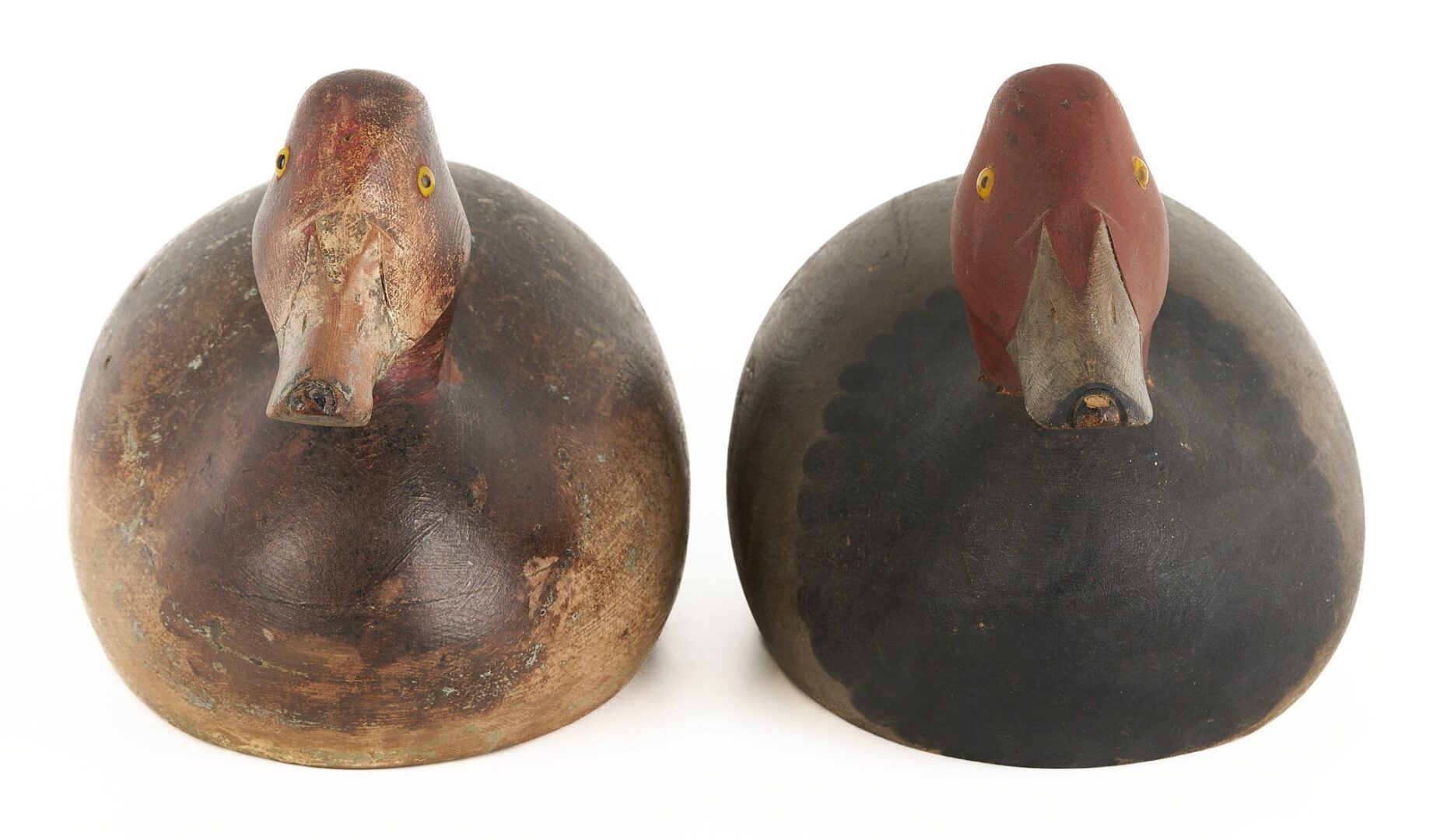 Lot 507: 2 Mason Redhead Duck Decoys, Premier Grade