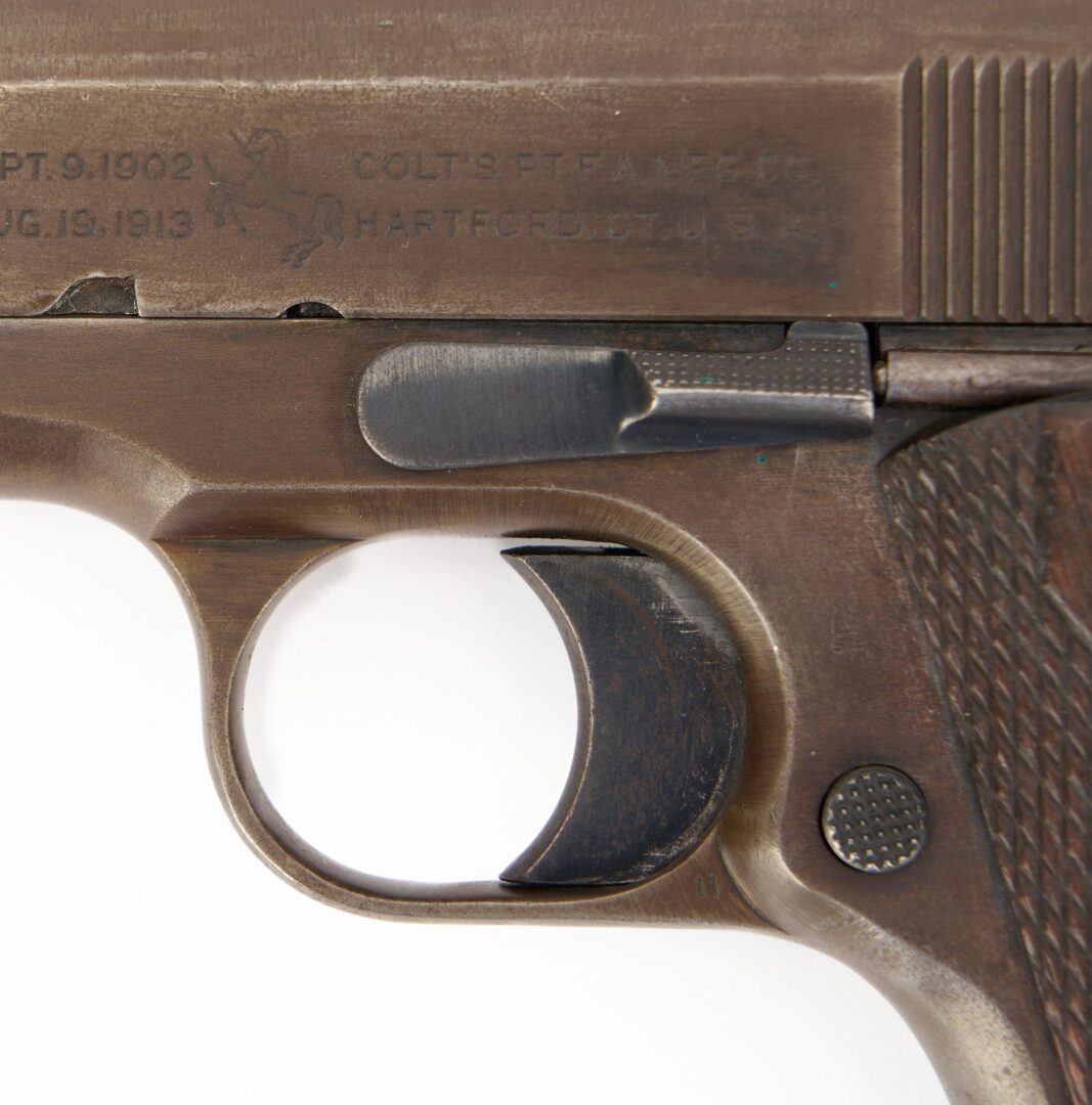 Lot 513: US Army Colt  Model 1911 .45 ACP , w/ US Holster; 1919