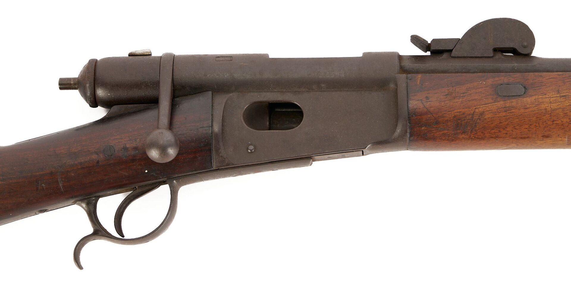 Lot 522: Waffenfabrik Vetterli M78 10.4mm cal. (.41 Swiss) rimfire Rifle; plus 2 Bayonets