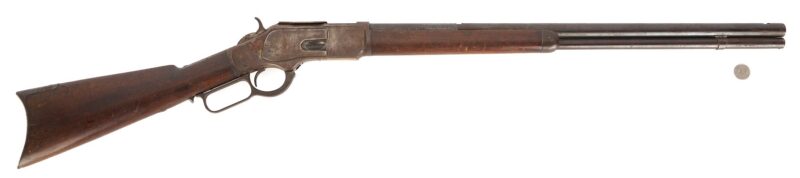 Lot 526: Model 1873 Winchester Lever Action Rifle, 1880's