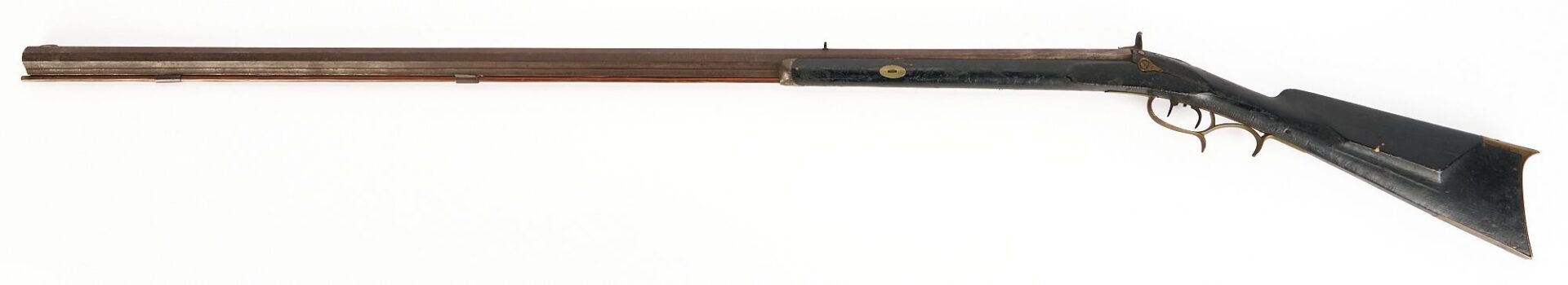 Lot 533: Kentucky Half Stock .36 cal. Percussion Rifle; J. Griffith, Louisville