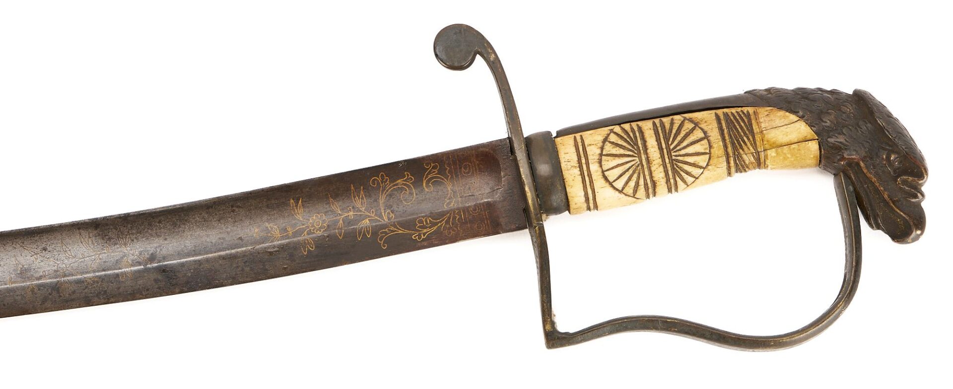 Lot 540: One Eagle Head Sword with Scabbard