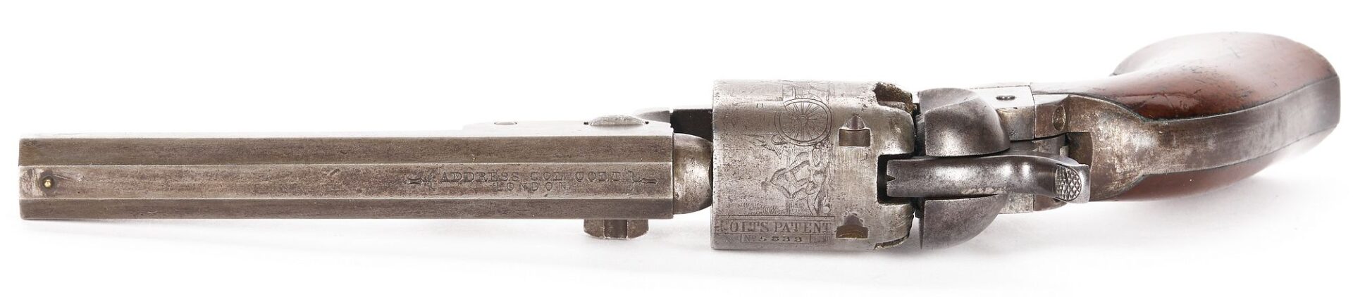Lot 545: Cased Colt Model 1849 London Pocket Percussion Revolver