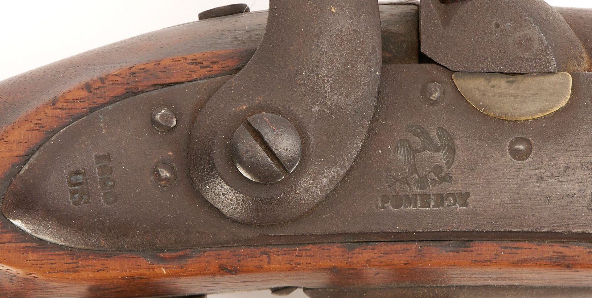 Lot 546: Pomeroy Model 1816 Musket, Percussion Conversion, w/ Bayonet