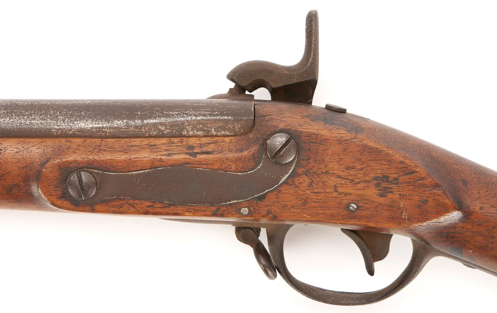 Lot 546: Pomeroy Model 1816 Musket, Percussion Conversion, w/ Bayonet