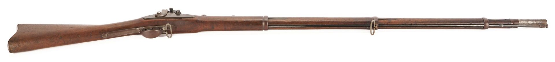 Lot 547: 1863 Springfield Trapdoor .50 cal. with Allin Trapdoor Conversion; Civil War Period Bayonet