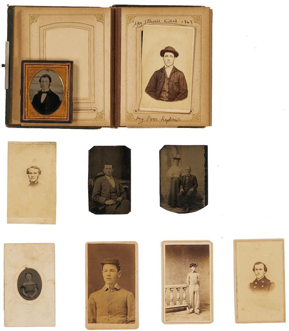 Lot 565: CDV Album and ID'd Ambrotype, KY Interest