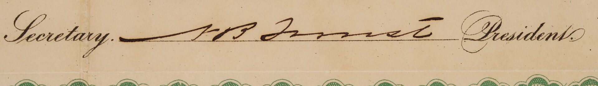 Lot 578: $1,000 Railroad Bond; Selma, Marion and Memphis signed by N.B. Forrest