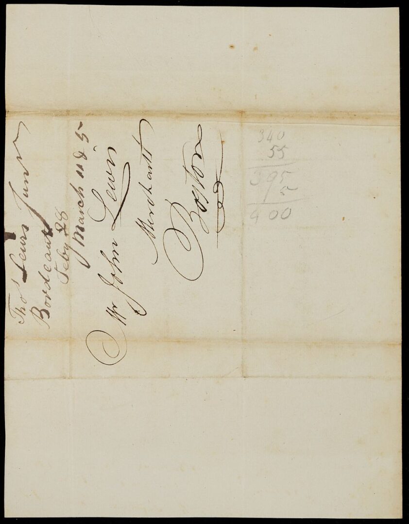 Lot 586: Thomas Lewis Family Letter Archive; Boston, Massachusetts