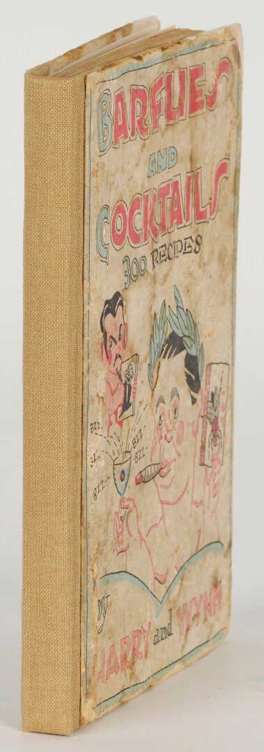 Lot 589: Barflies and Cocktails, Harry McElhone, First Edition Mixology Book