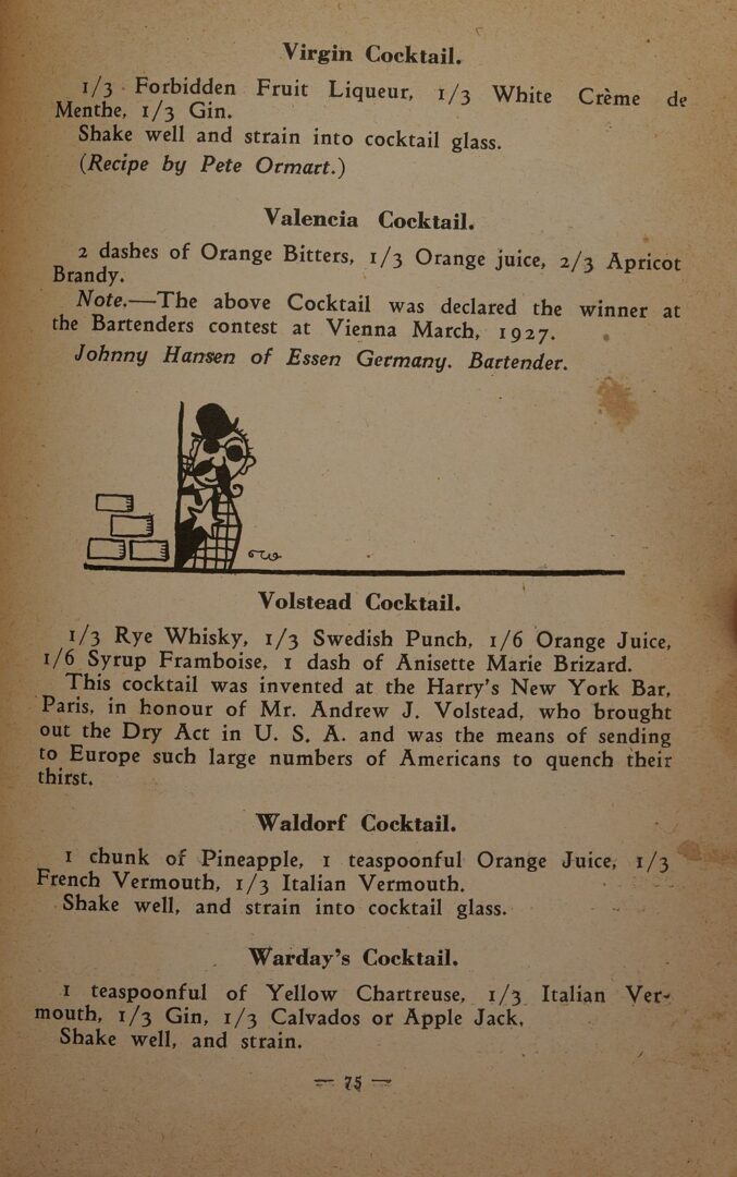 Lot 589: Barflies and Cocktails, Harry McElhone, First Edition Mixology Book