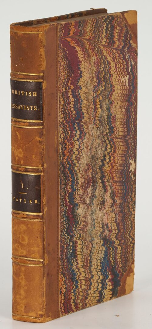 Lot 599: The British Essayists, 40 Vols. 1823, ex- J.J. Pringle, SC