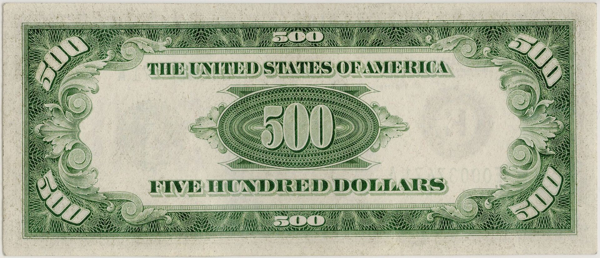 Lot 605: 2202-E 1934A $500 Mule Federal Reserve Note, Richmond