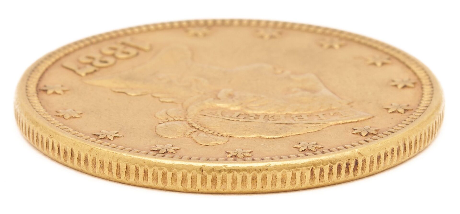 Lot 611: 1887 US $10 Liberty Head Gold Coin