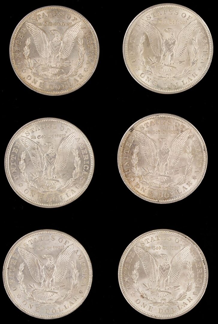 Lot 614: 15 U.S. Morgan Silver Dollars, 1921, UNC