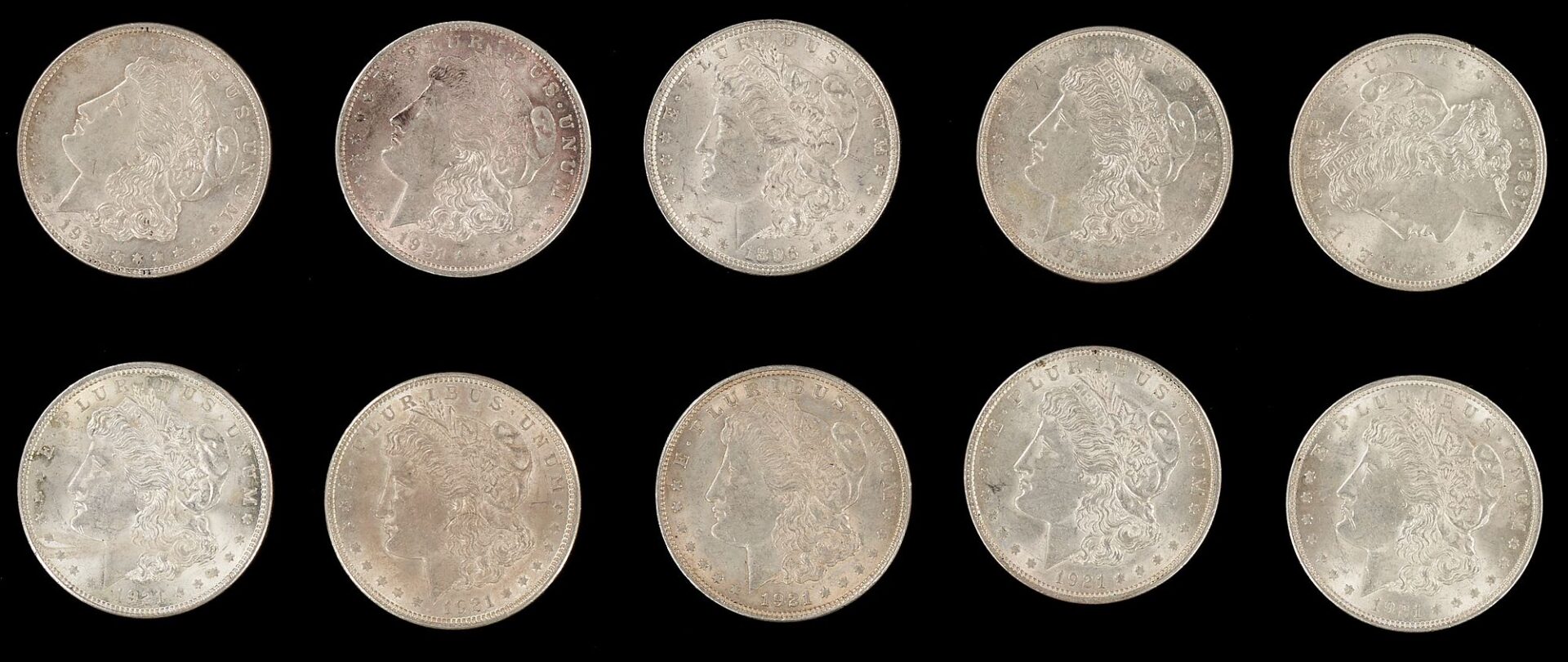 Lot 615: 20 US Morgan Silver Dollars, AU