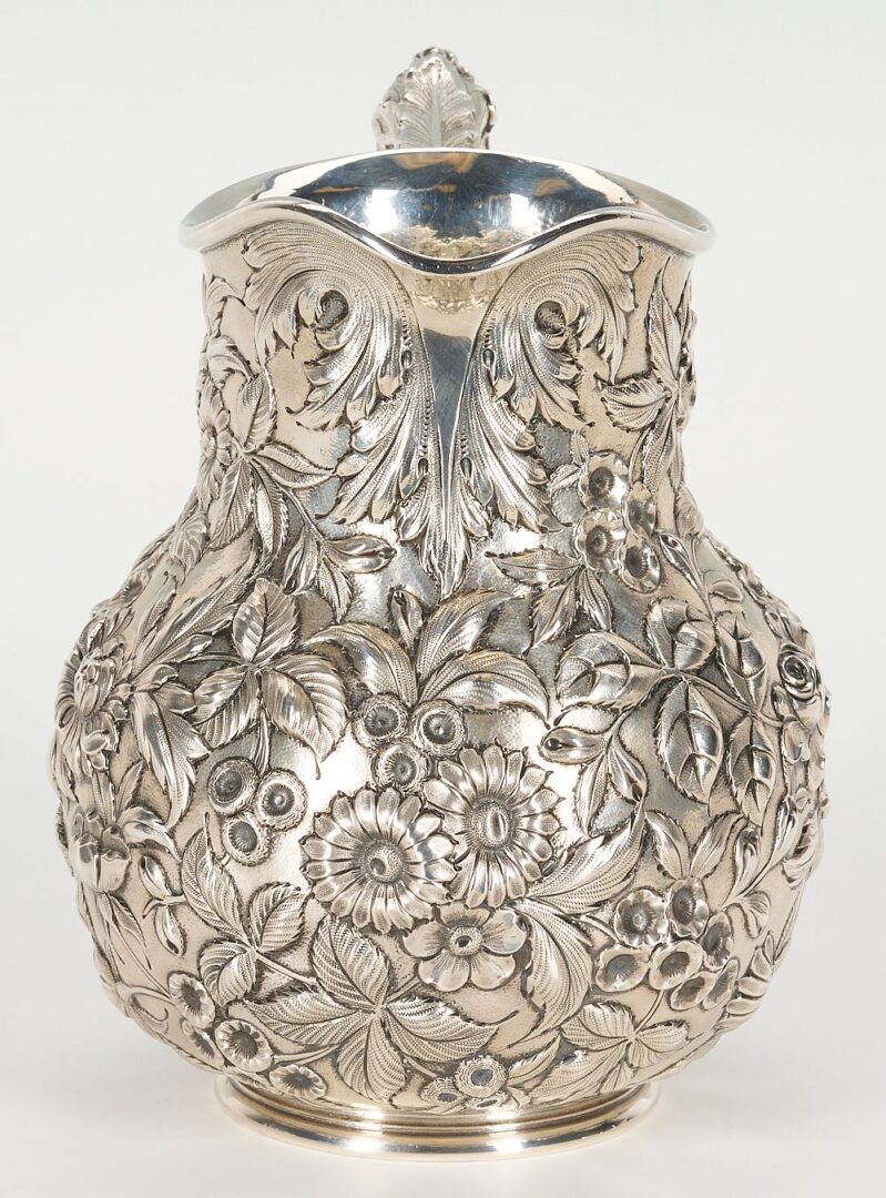 Lot 654: S. Kirk & Son Sterling Repousse Pitcher
