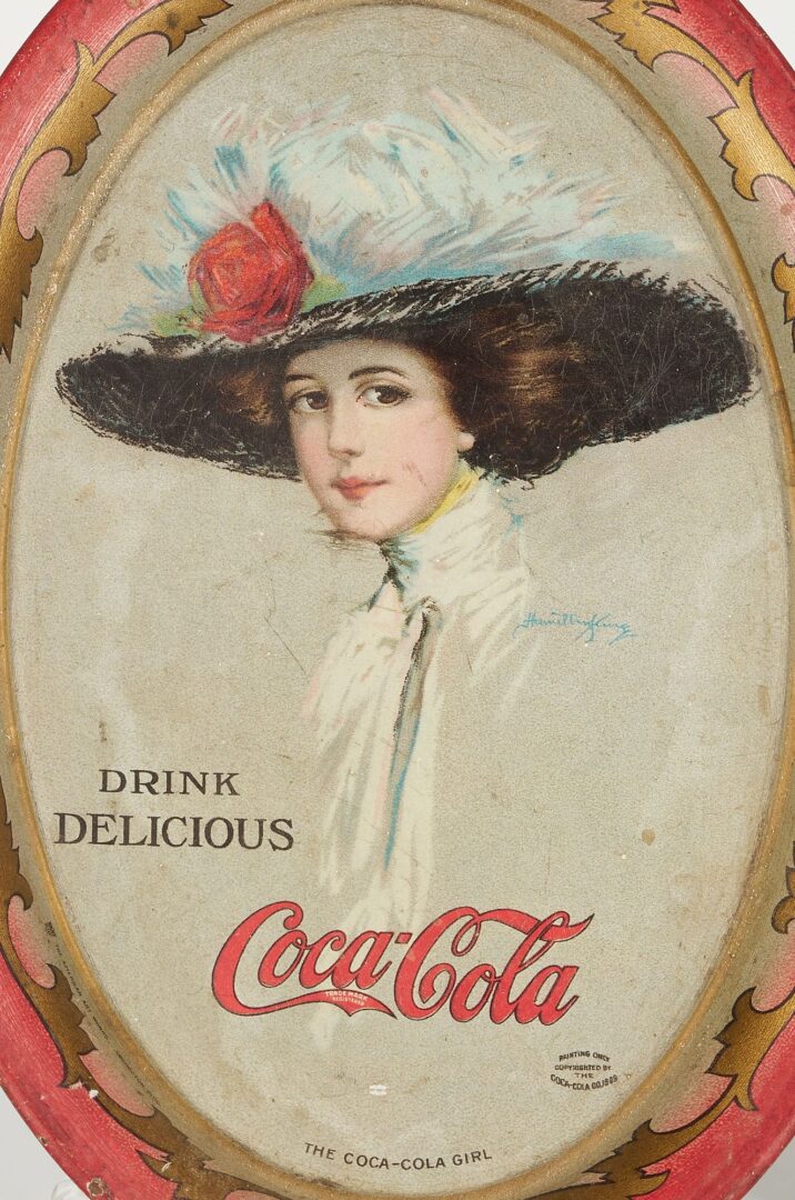 Lot 666: Chattanooga Whiskey Bottle & Coca Cola Tin Tray c. 1910