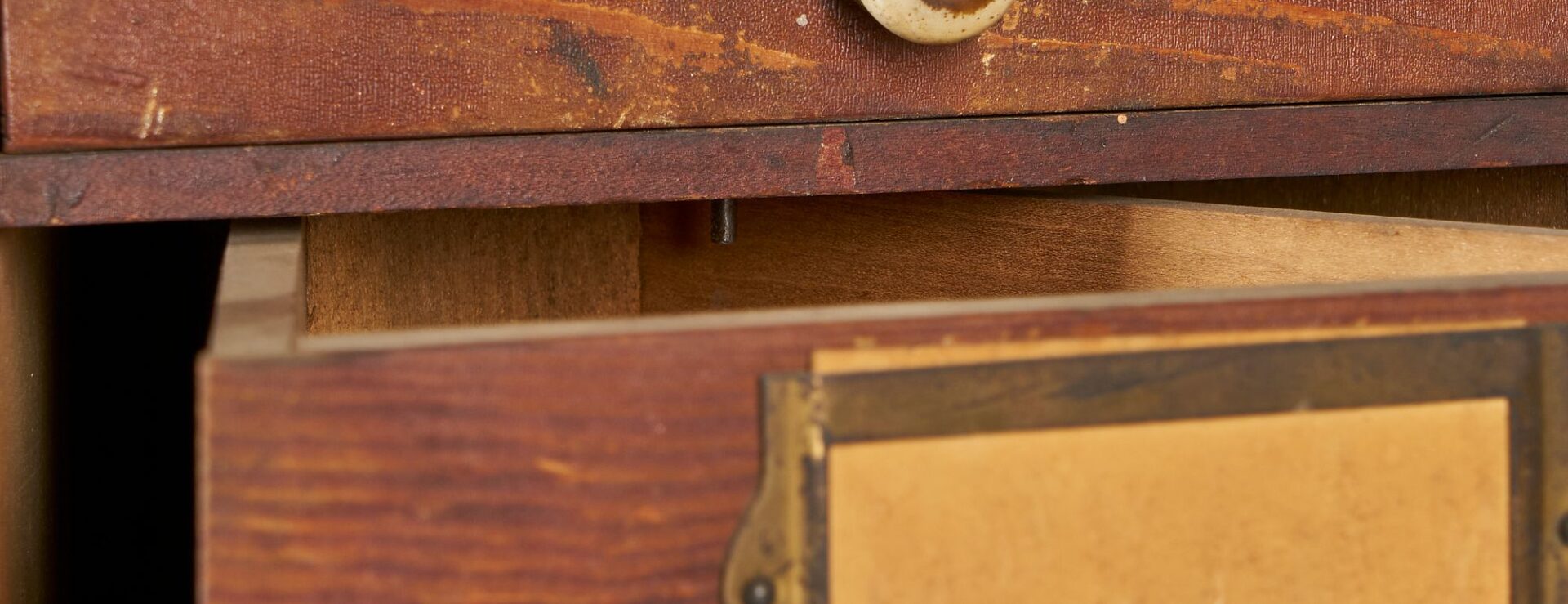Lot 668: Oak Revolving Hardware Cabinet