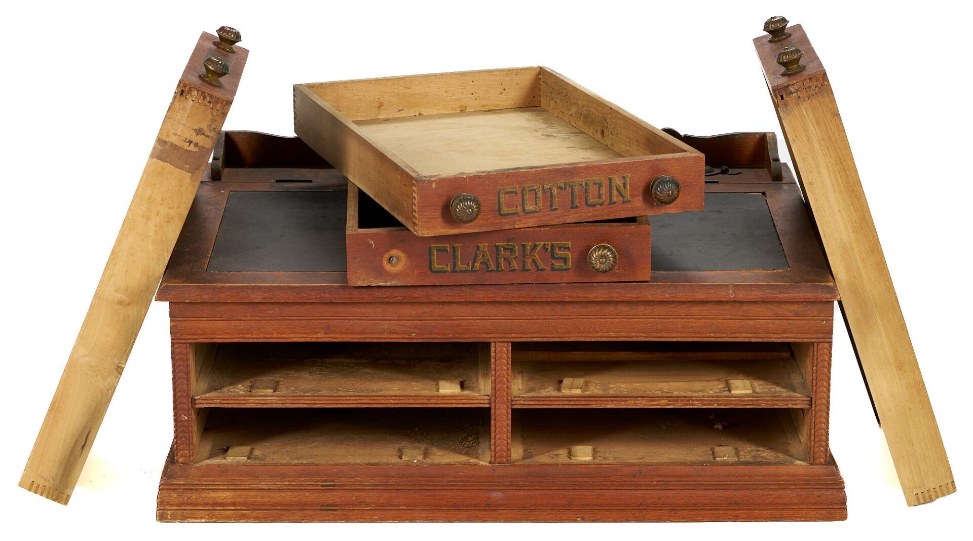 Lot 669: Clarks Four Drawer Spool Cabinet