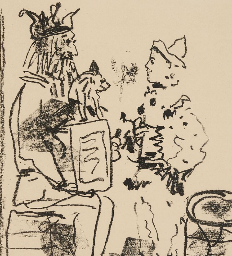 Lot 677: Pablo Picasso Lithograph, Les Saltimbanques, Exhibited