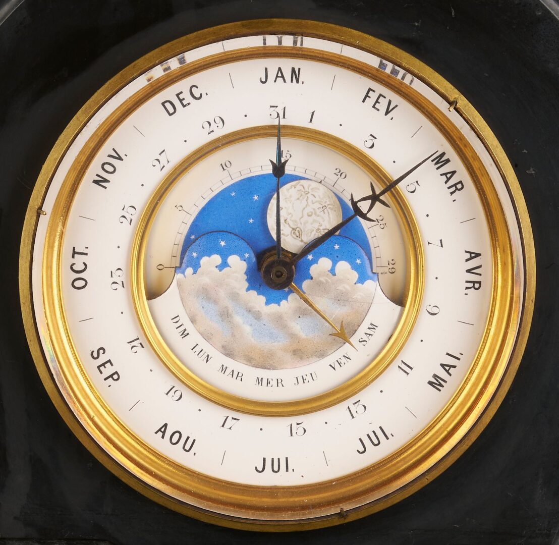 Lot 694: Le Roy & Fils Double Dial Mantle Clock