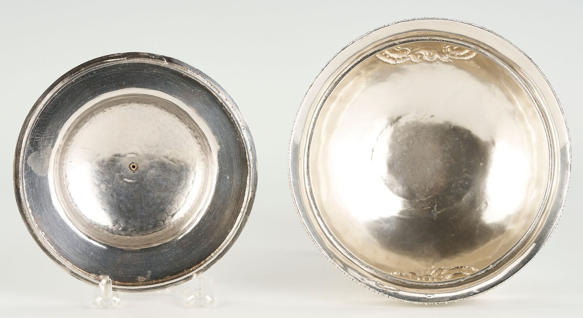 Lot 70: Samuel Kirk Coin Silver Covered Bowl, Hatch inscription